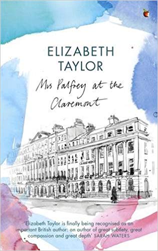 Book cover featuring water color background and a large historical building