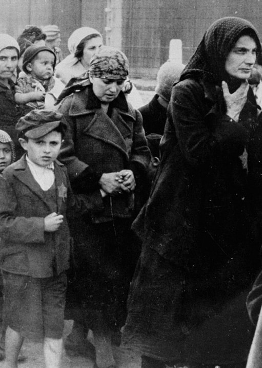 Holocaust Victims in Line