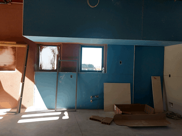 Vulcan Kitchen at Placitas Community Library under construction