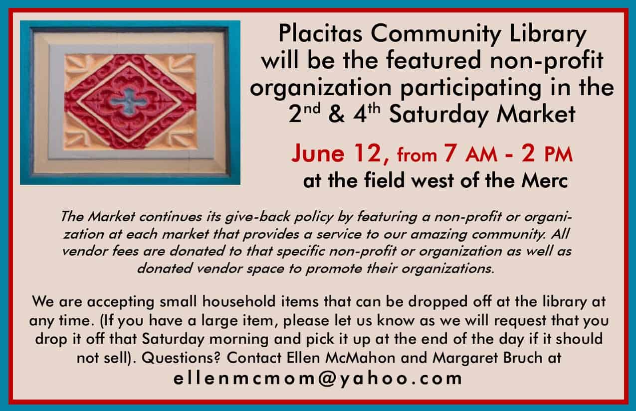 Placitas Community Library at the Saturday Market Placitas Community