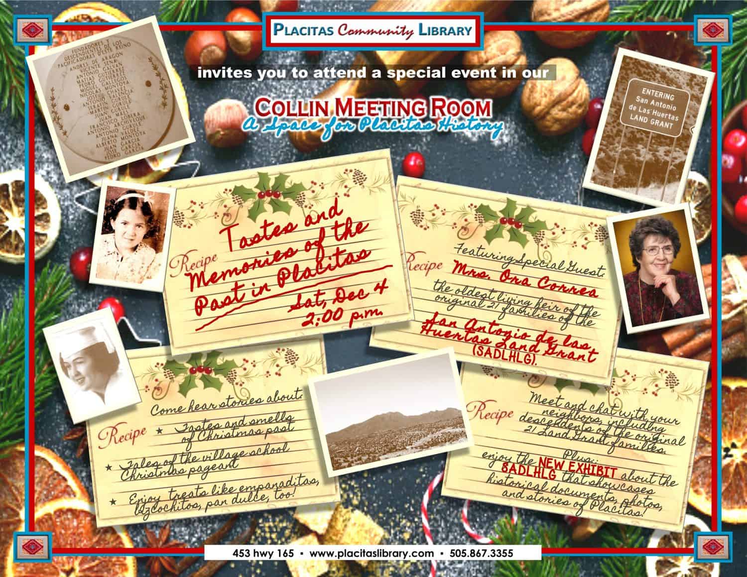 Tastes and Memories of the Past in Placitas A Placitas History Event