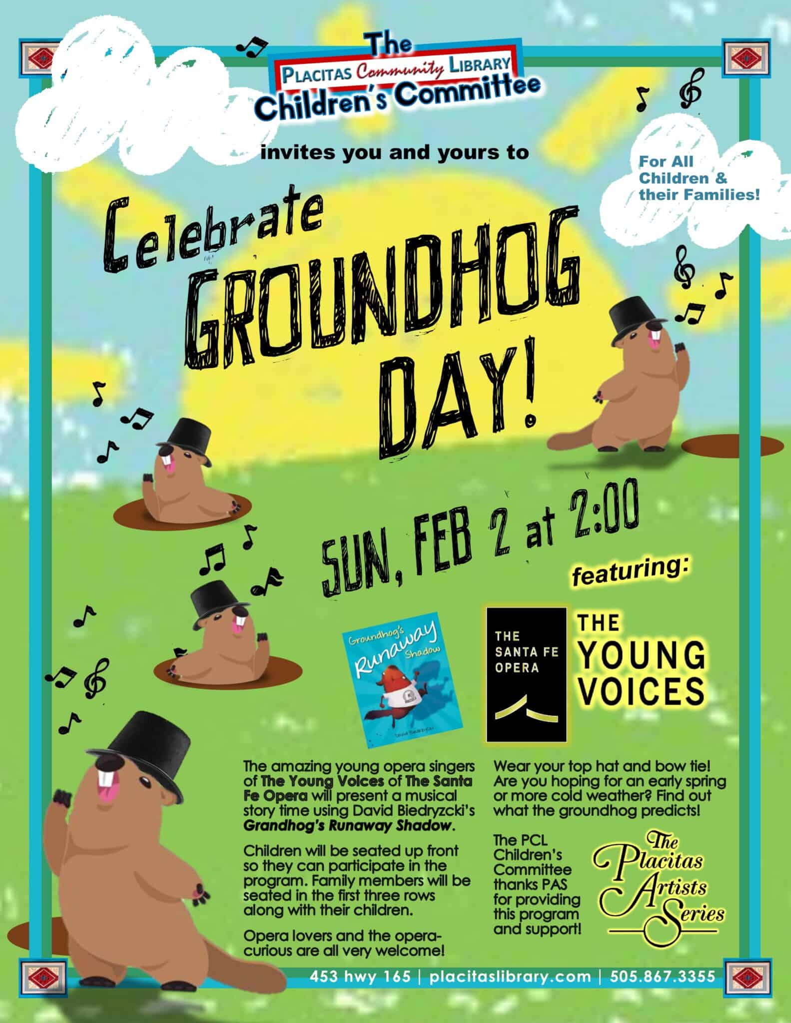 Groundhog Day with the Young Voices of the Santa Fe Opera Placitas
