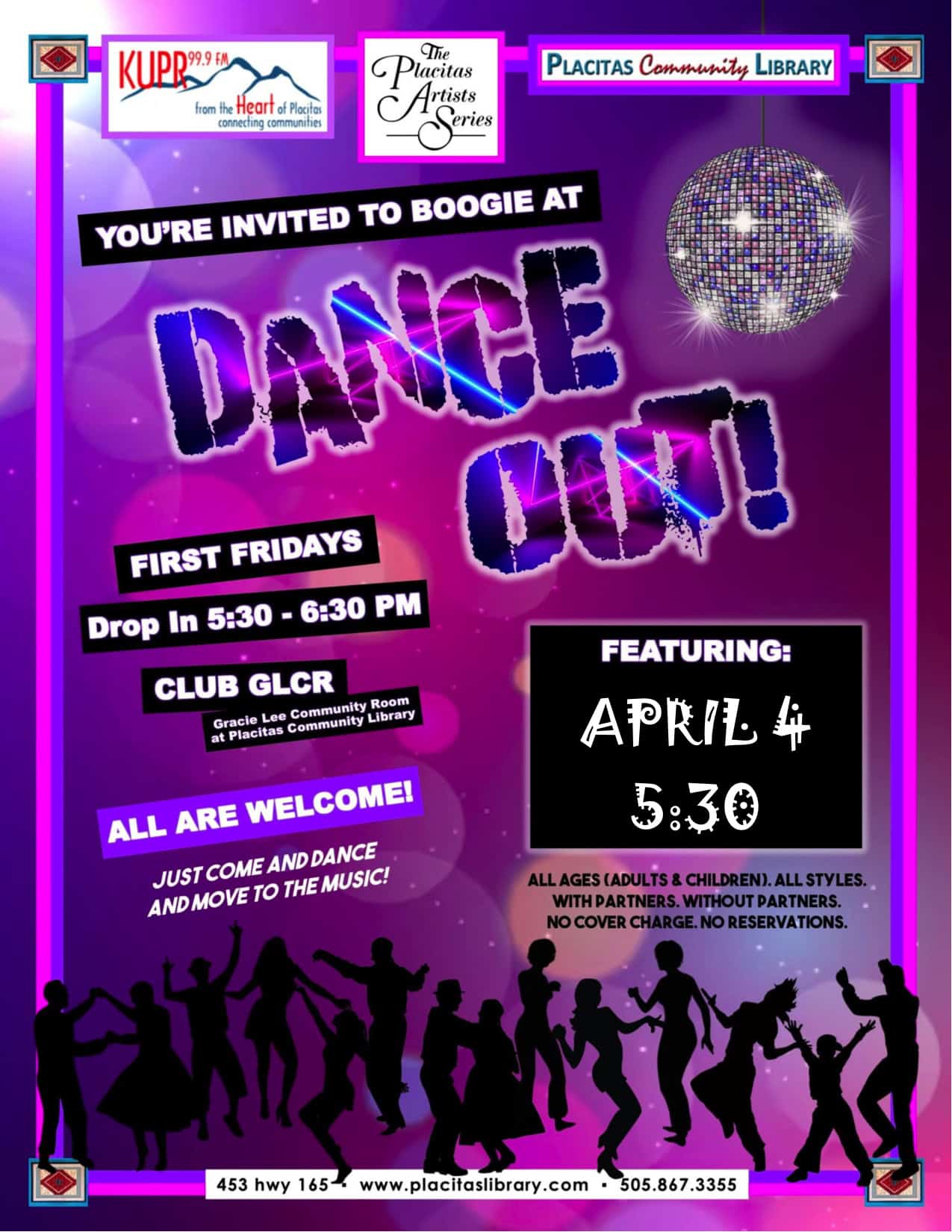 Dance Out flyer April 4