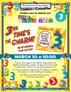 Pre-K Story Hour: It’s Not Easy Being No. 3