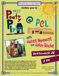 Jules Poetry Playhouse at the Library